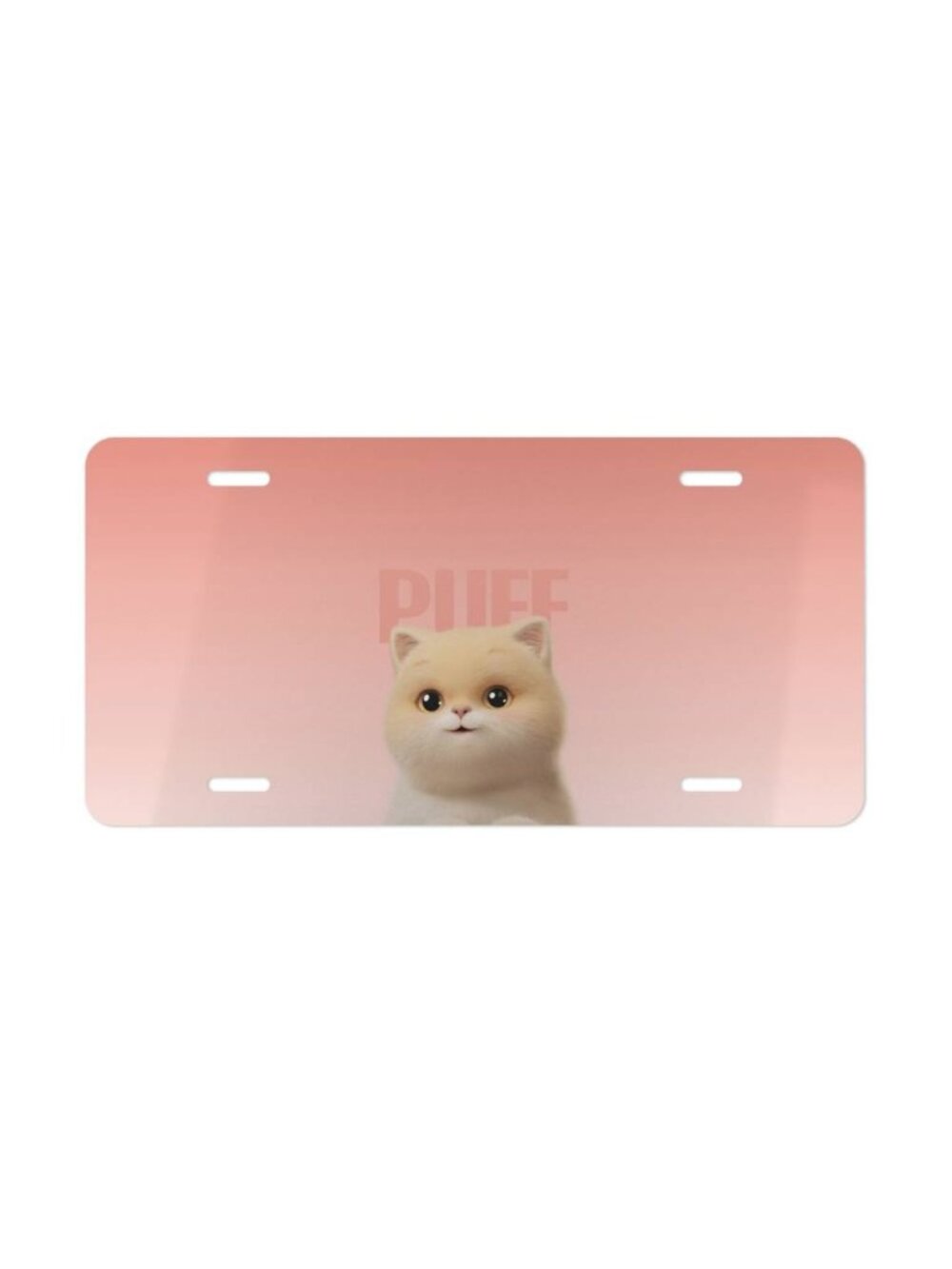 Cute Puppy Vanity License Plate 12x6 Inch Car Tag Gift for Dog Lovers